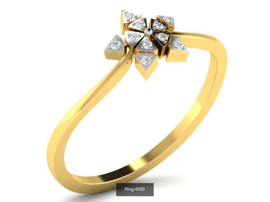 66 Flower rings 3D Model Collection_27