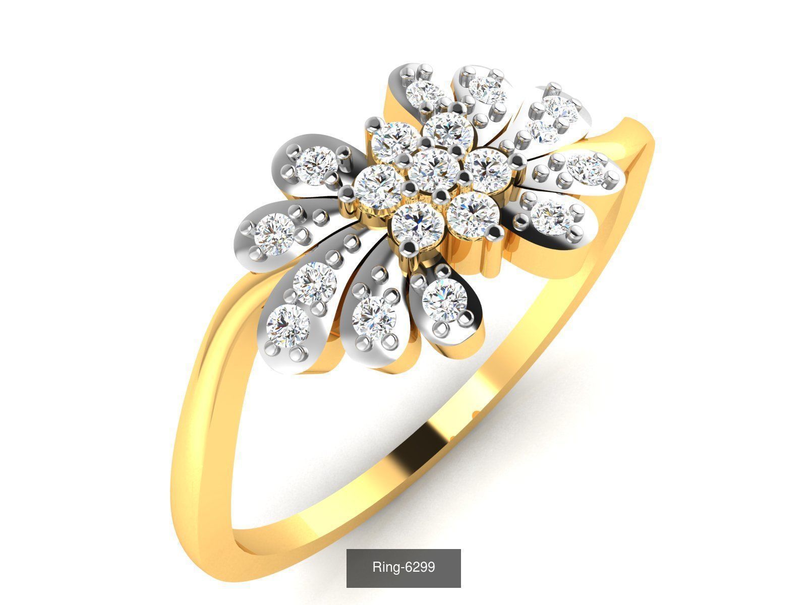 66 Flower rings 3D Model Collection_38