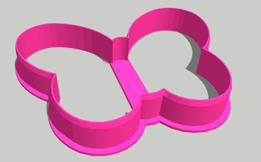 Butterfly Cookie Cutter 3D print model_4