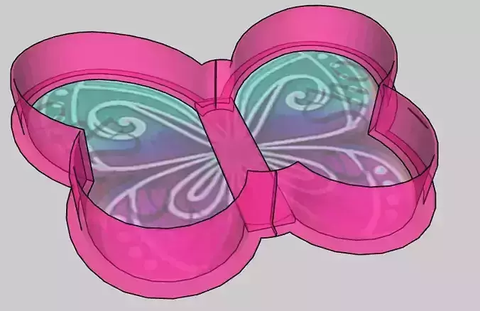 Butterfly Cookie Cutter 3D print model