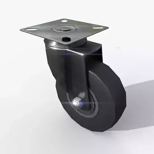 Chair Wheels Low-poly 3D model