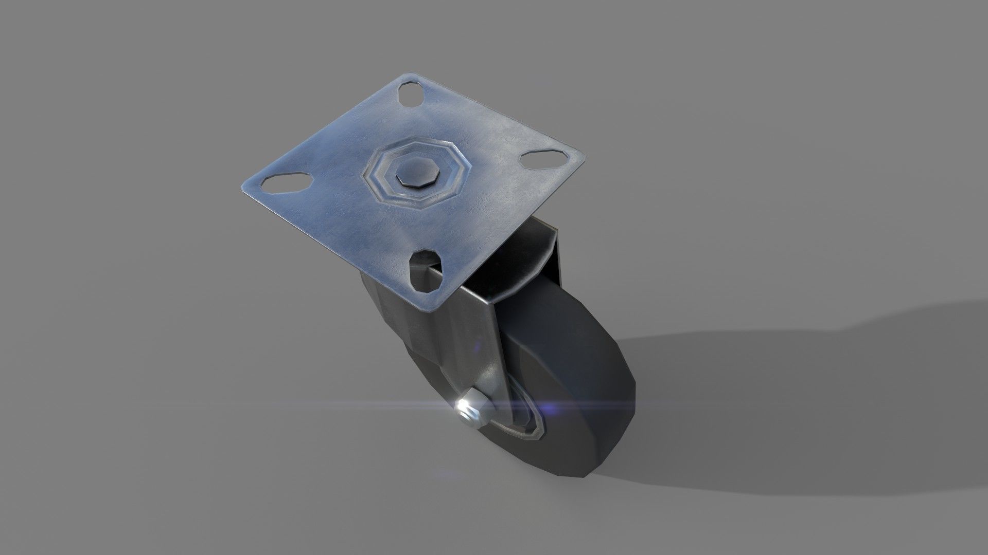 Chair Wheels Low-poly 3D model_12