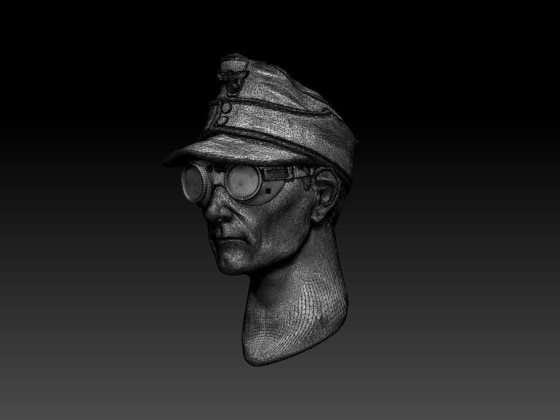 head 9 shoe 3D print model_13