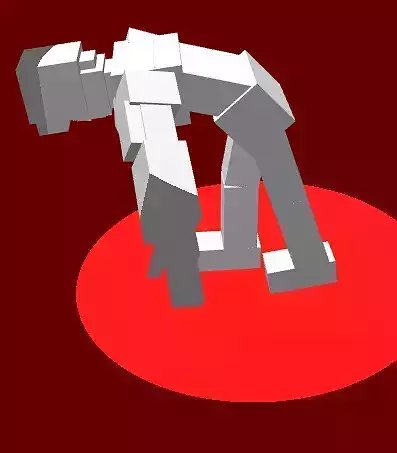 Pose-able Low-Poly Proportionate Character