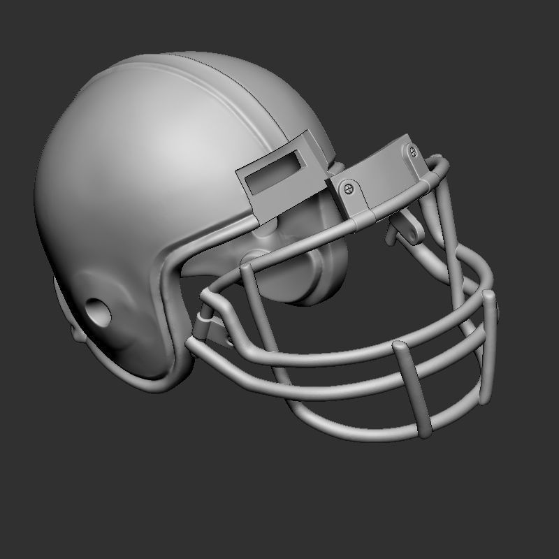American Football Helmet  3D print model_1