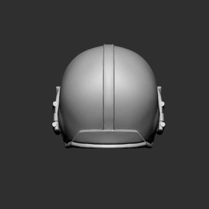 American Football Helmet  3D print model_5