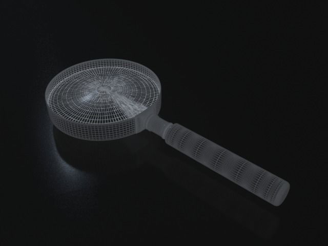 Magnifying glass Low-poly 3D model_2