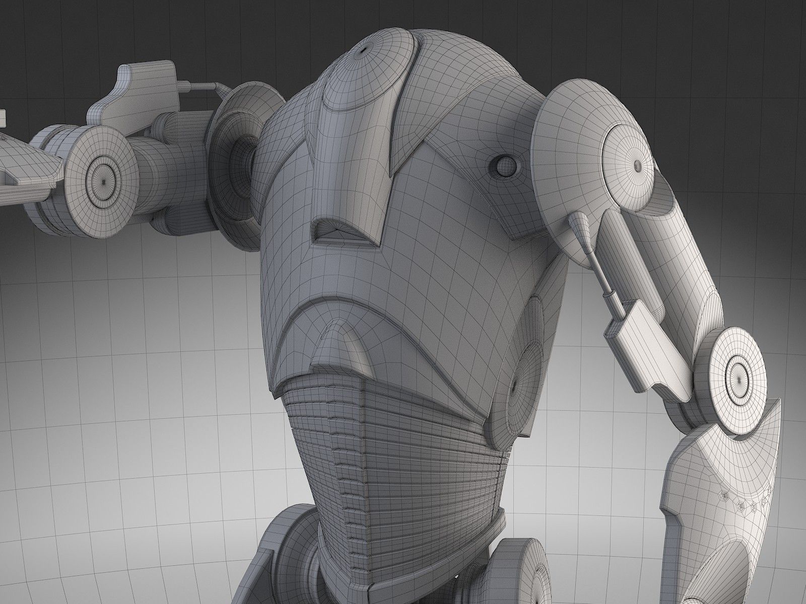 Star Wars B2 Battle Droid 3D model_14