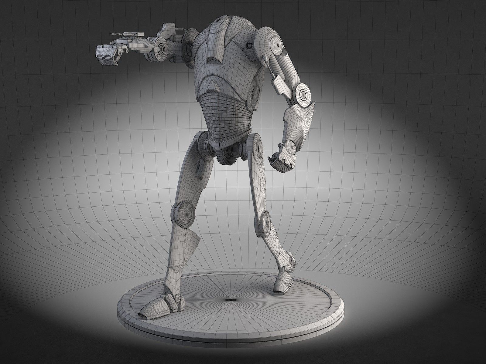Star Wars B2 Battle Droid 3D model_12
