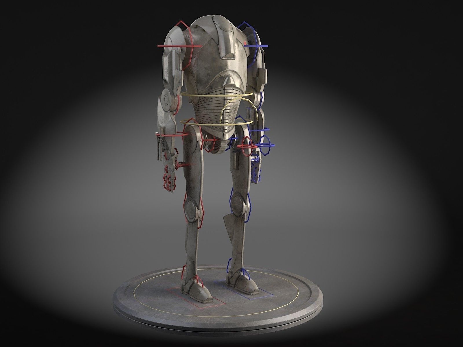 Star Wars B2 Battle Droid 3D model_6