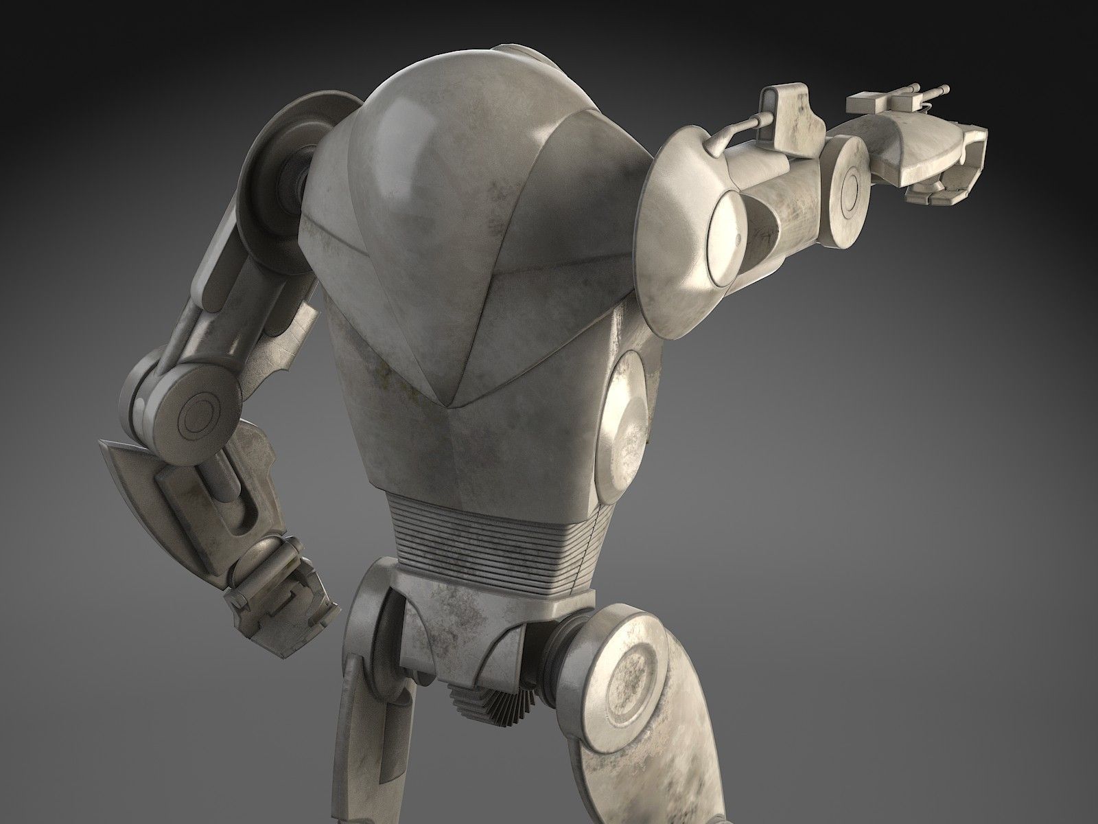 Star Wars B2 Battle Droid 3D model_2