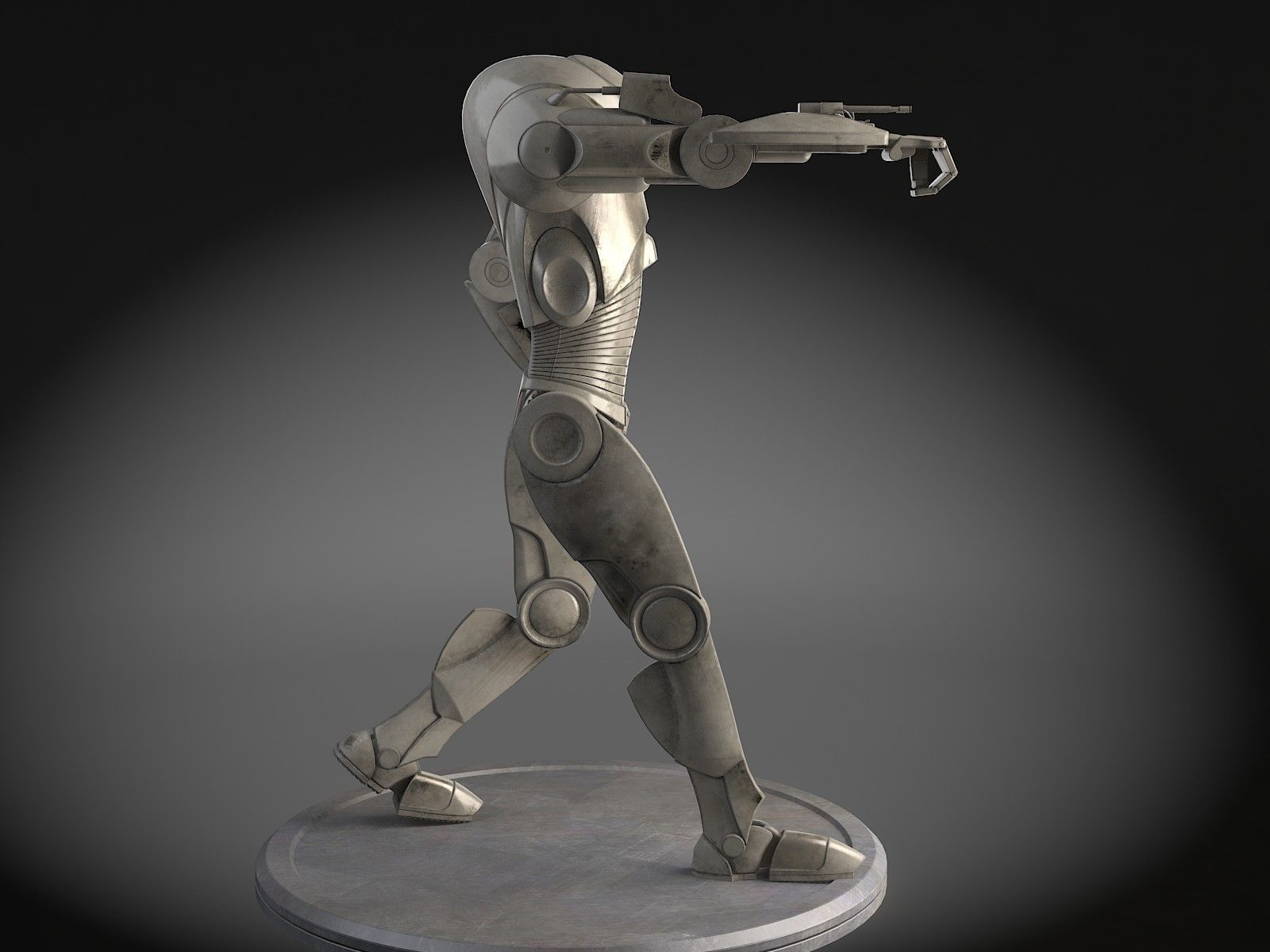 Star Wars B2 Battle Droid 3D model_5