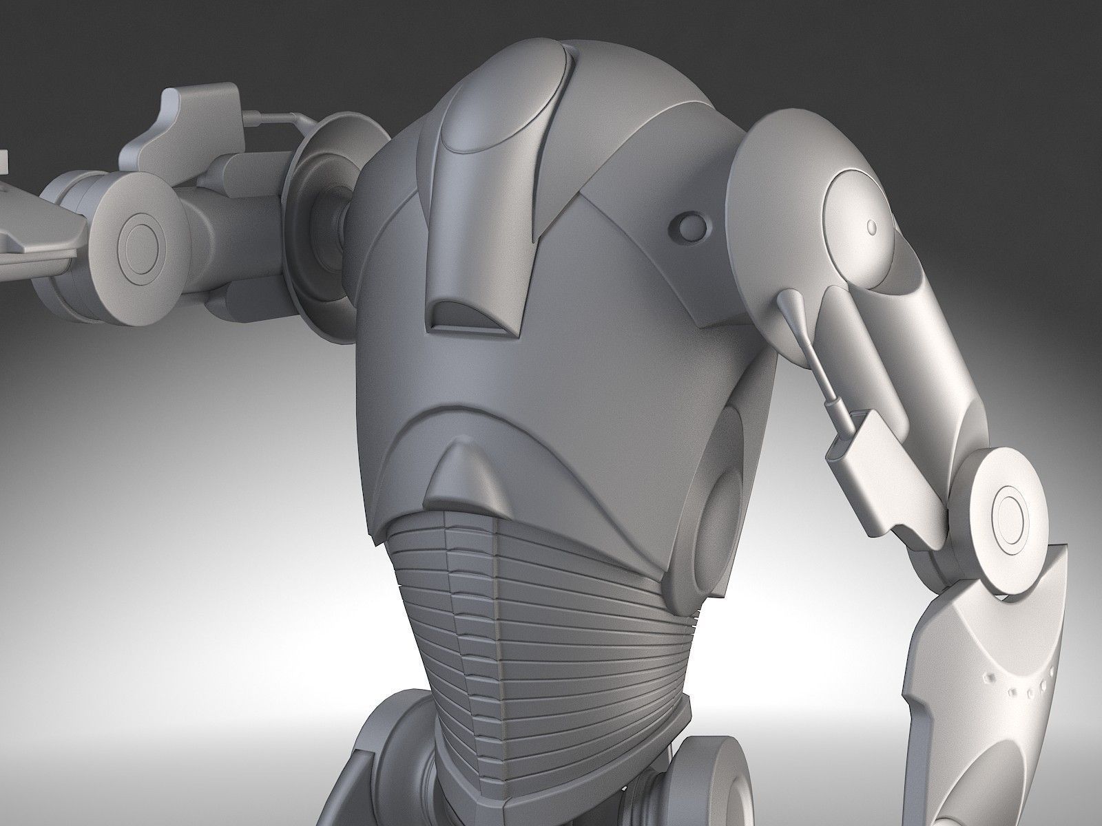 Star Wars B2 Battle Droid 3D model_13