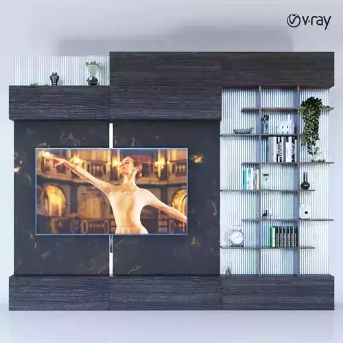modern wood tv wall