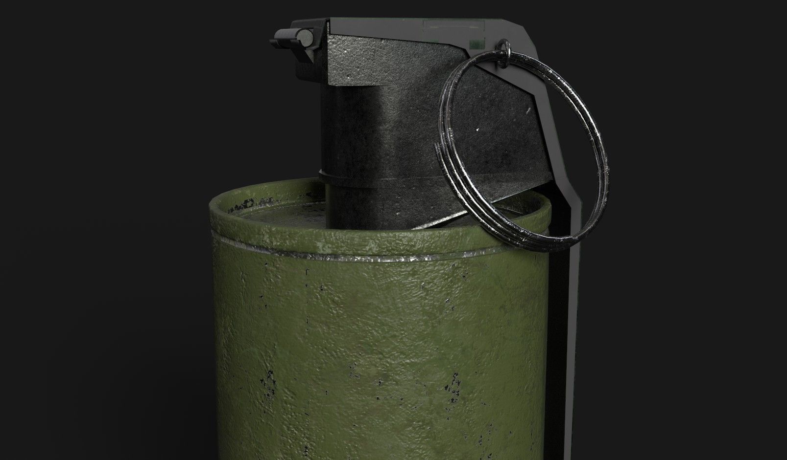 Frag hand grenades PACK Low-poly 3D model_24