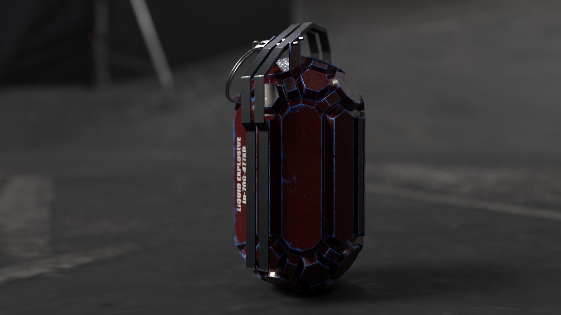 Frag hand grenades PACK Low-poly 3D model_46