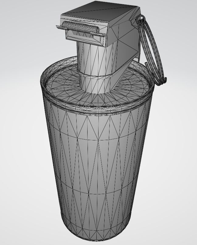 Frag hand grenades PACK Low-poly 3D model_38