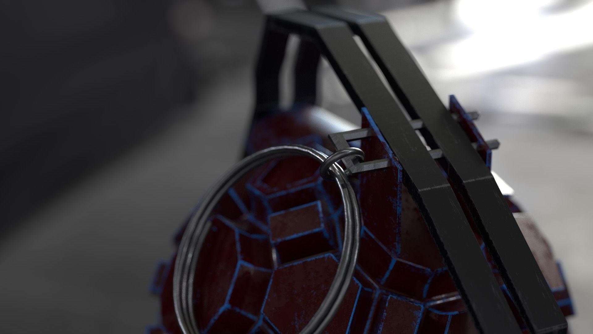 Frag hand grenades PACK Low-poly 3D model_47