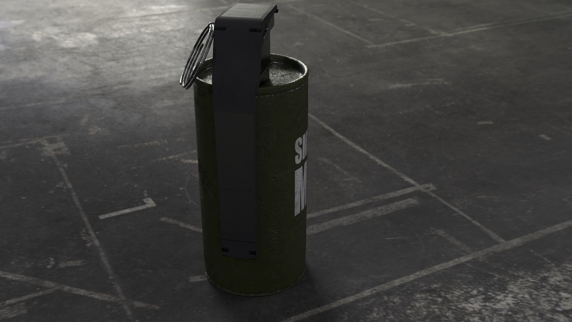 Frag hand grenades PACK Low-poly 3D model_36