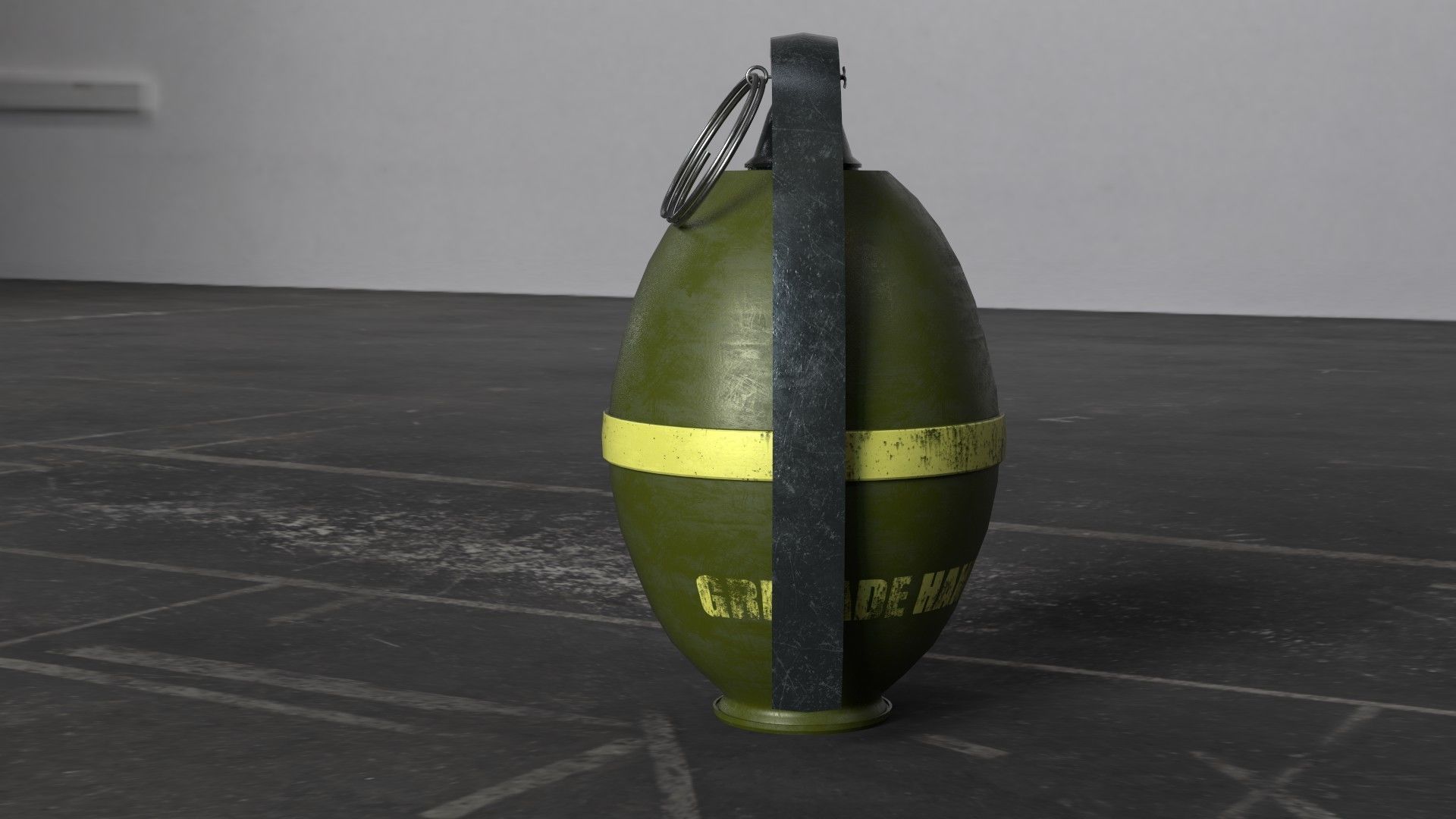 Frag hand grenades PACK Low-poly 3D model_10
