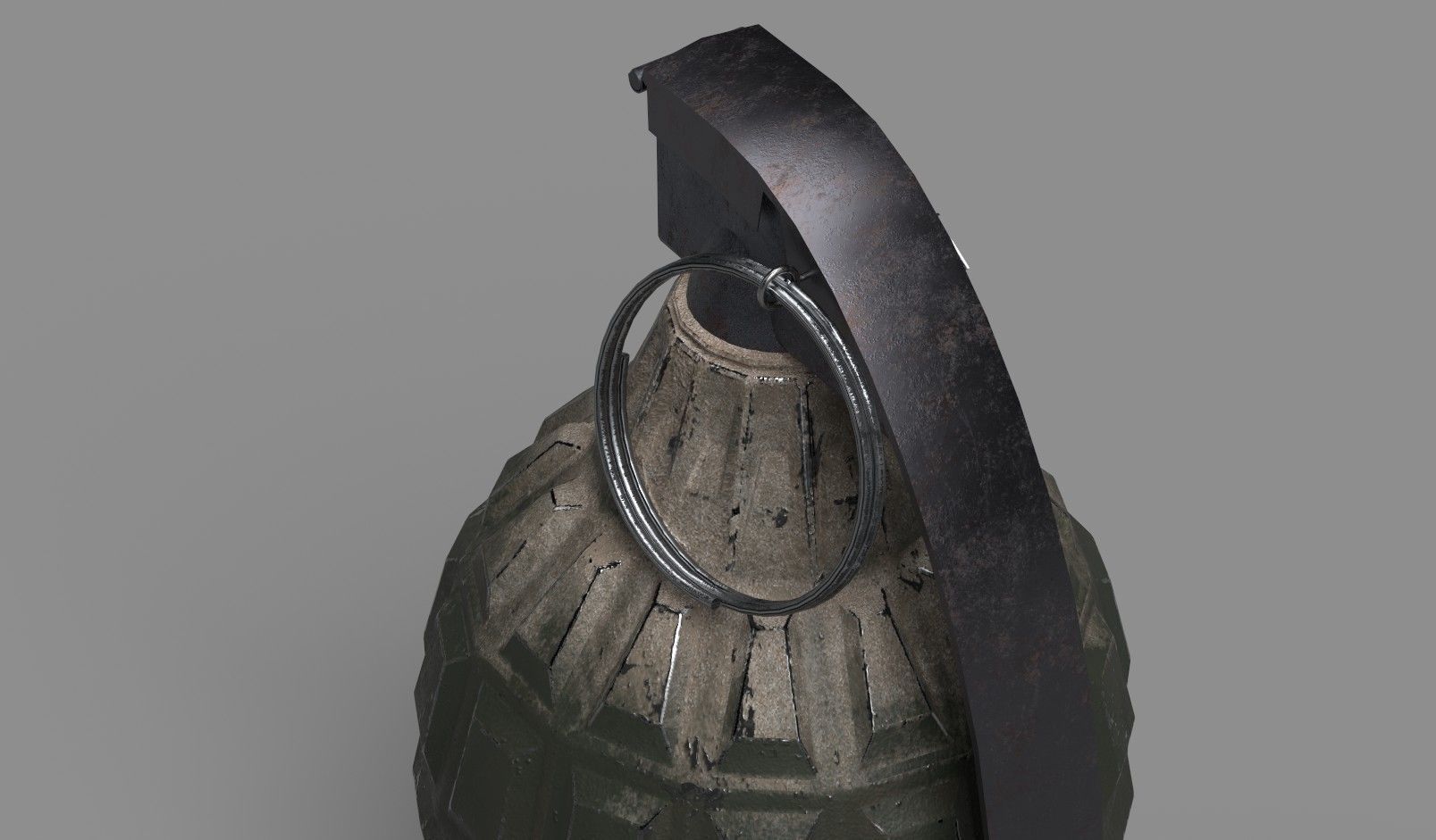 Frag hand grenades PACK Low-poly 3D model_1