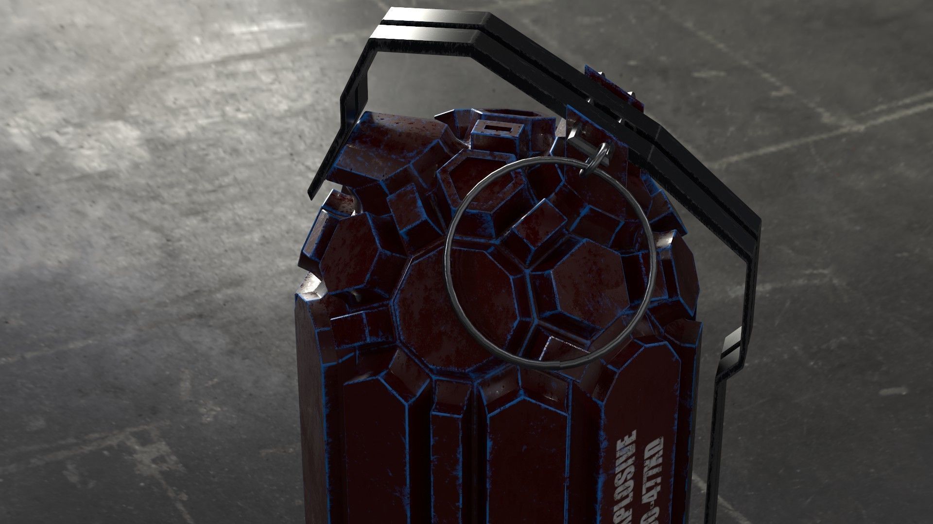 Frag hand grenades PACK Low-poly 3D model_41