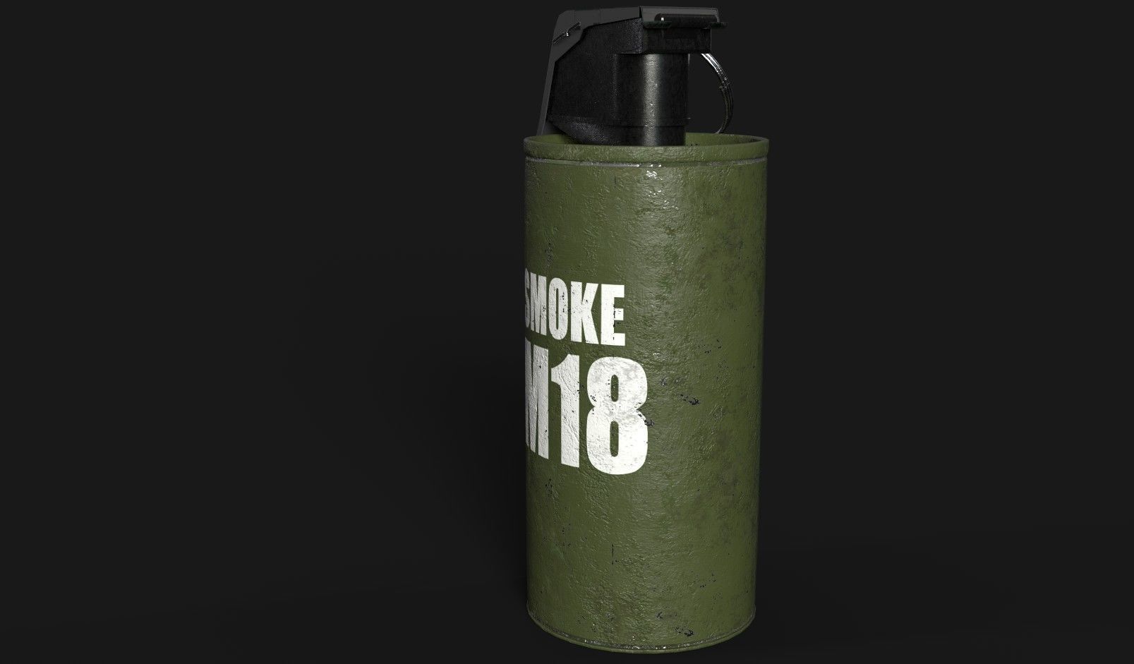 Frag hand grenades PACK Low-poly 3D model_28