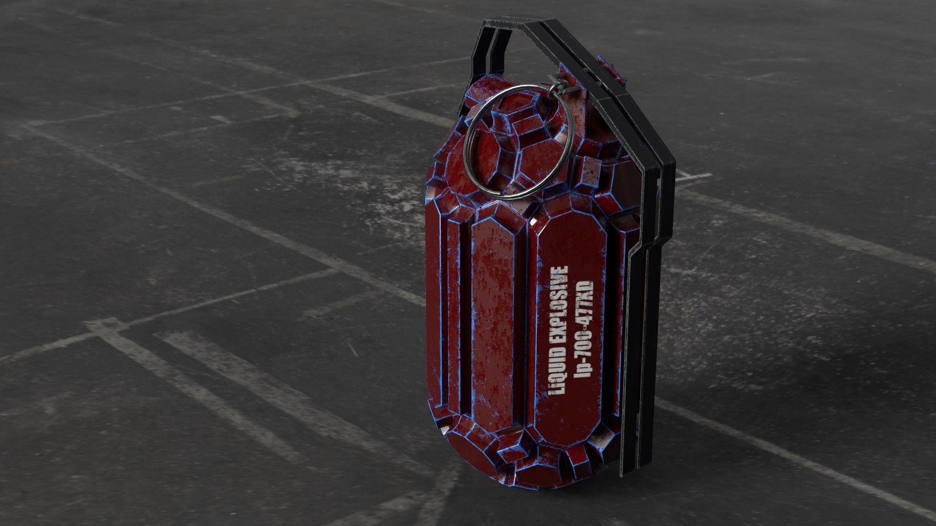 Frag hand grenades PACK Low-poly 3D model_39