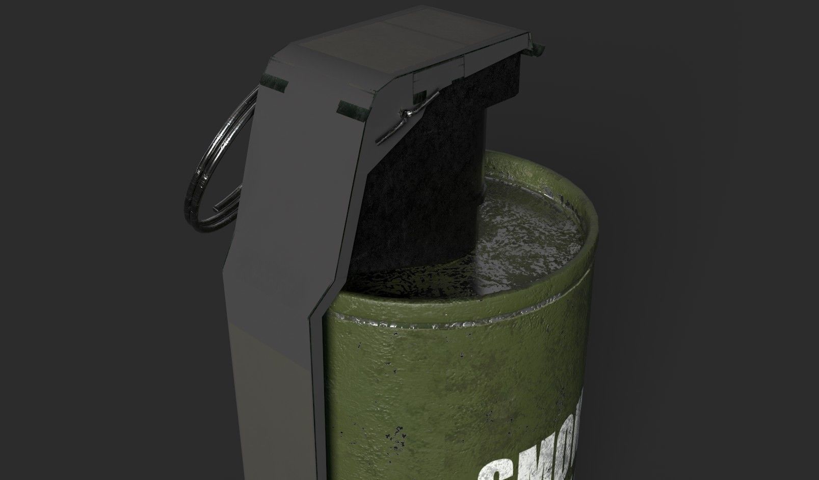 Frag hand grenades PACK Low-poly 3D model_31
