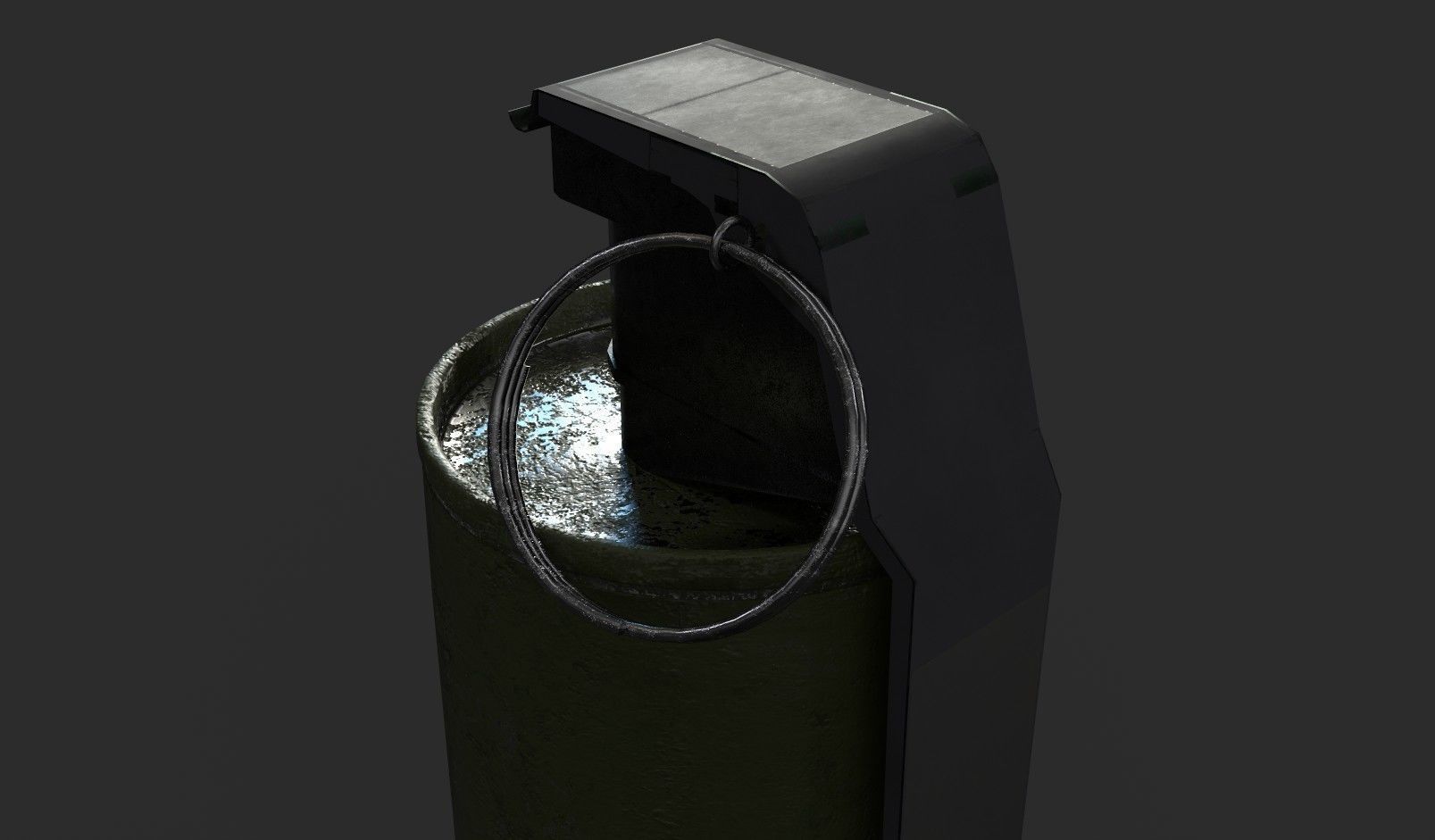 Frag hand grenades PACK Low-poly 3D model_32