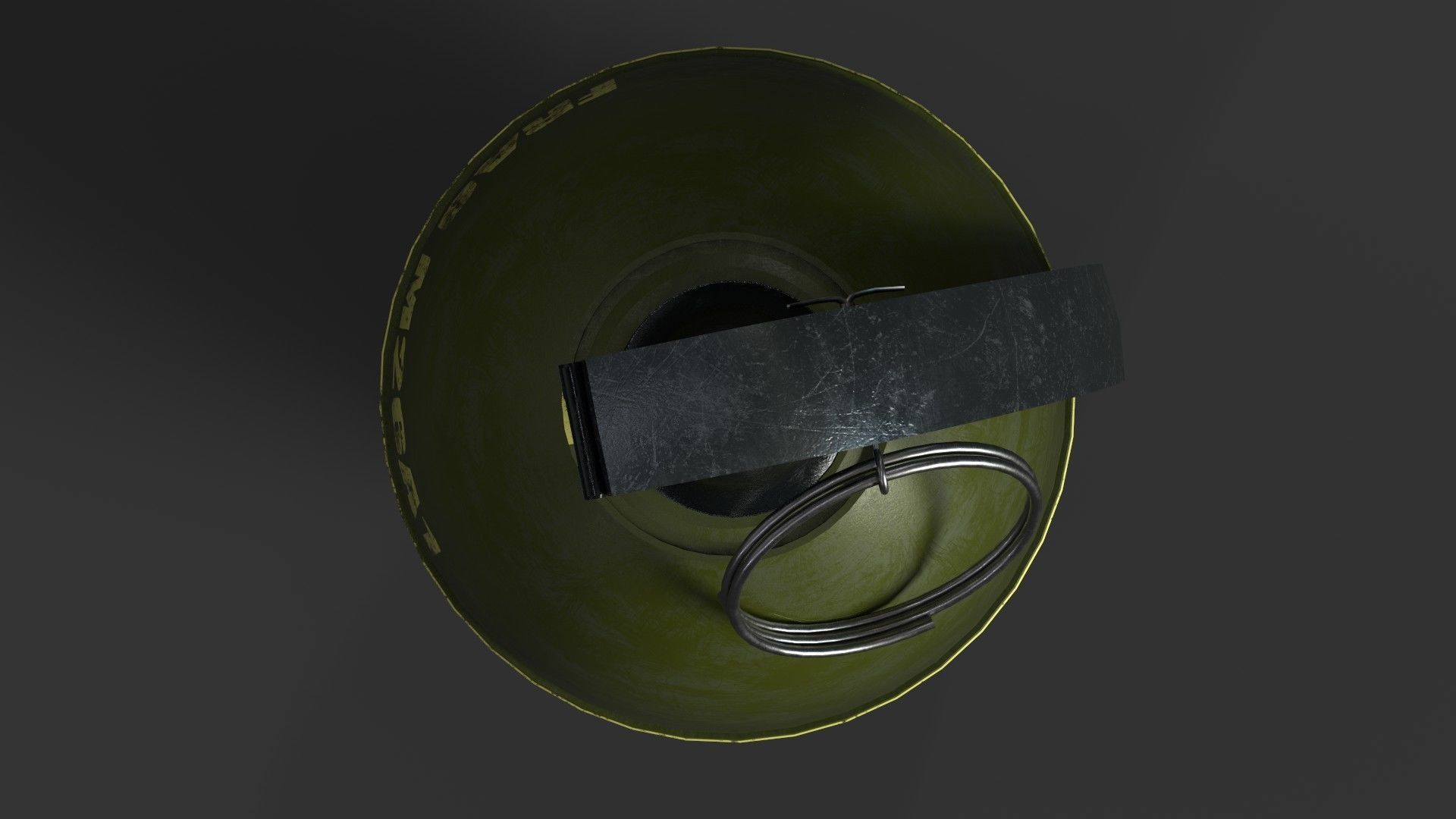 Frag hand grenades PACK Low-poly 3D model_16