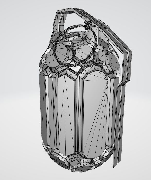 Frag hand grenades PACK Low-poly 3D model_50