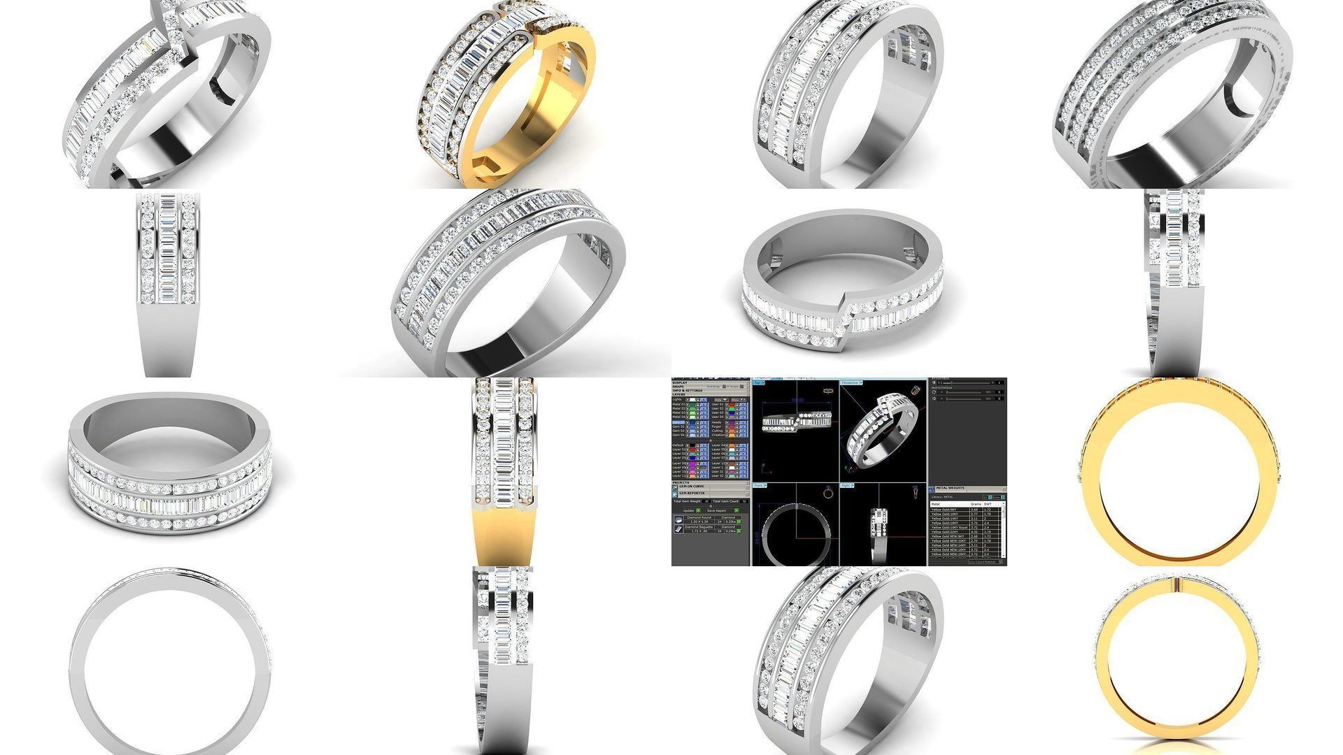 52 Groom Gents Ring 3D Model Collection_3