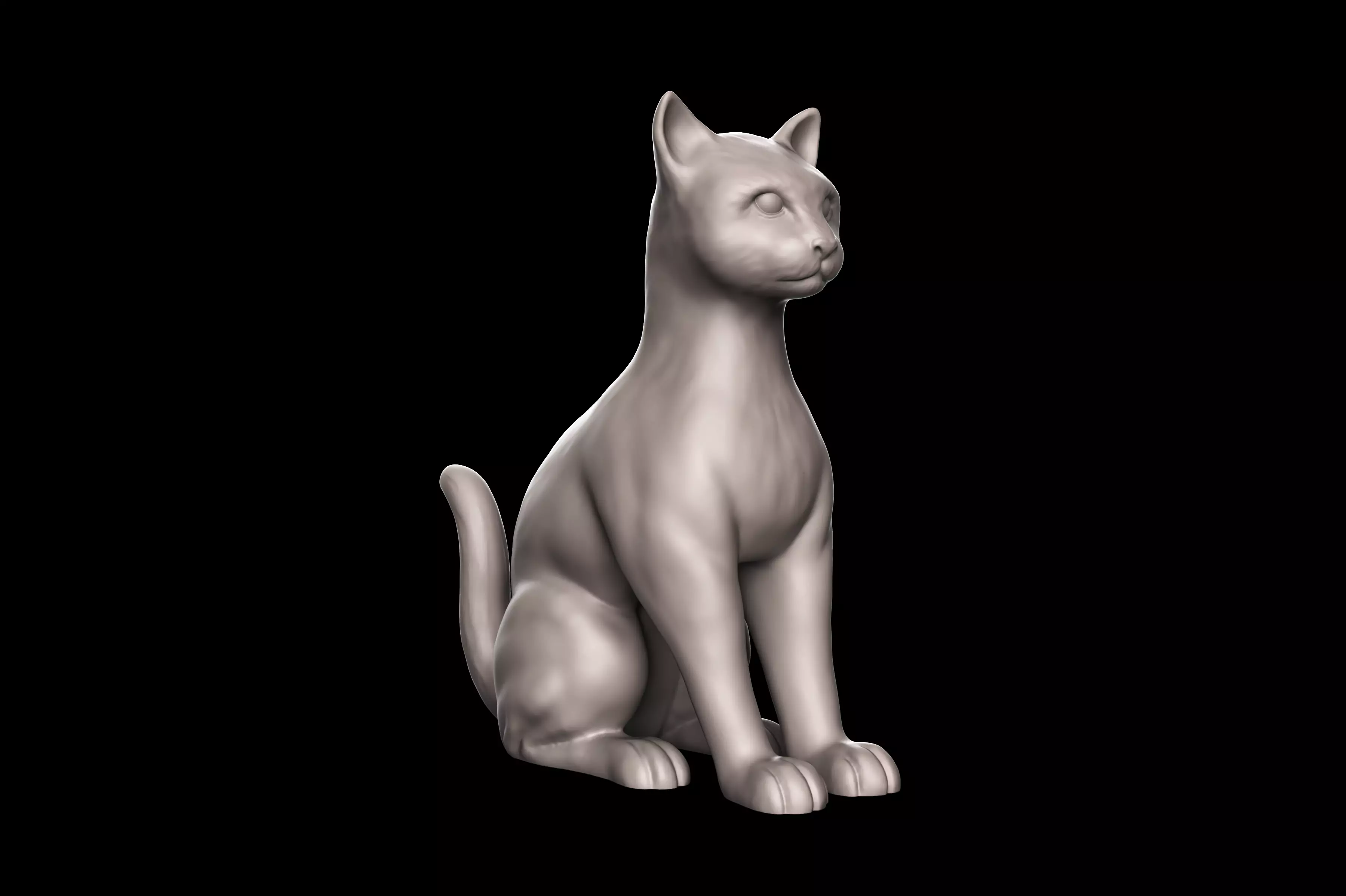 Cat Statue 3D print model