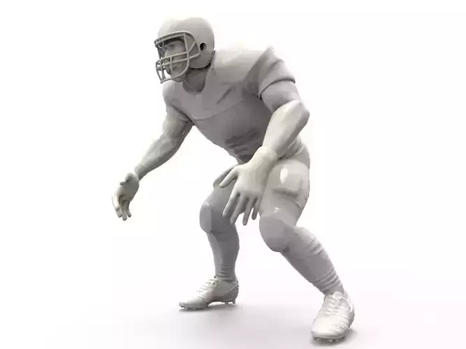 American footballer Pose 3D print model