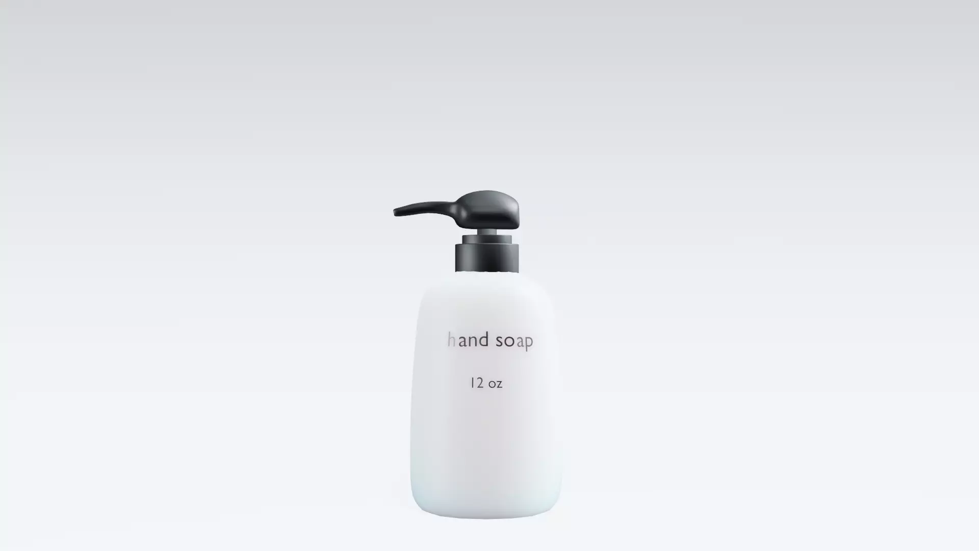 12 oz soap Free low-poly 3D model