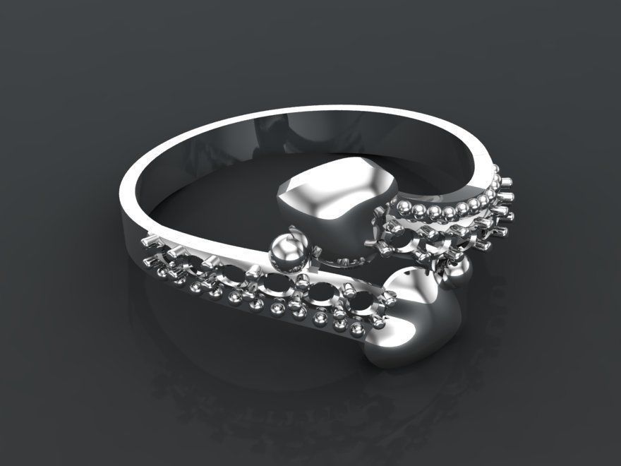 3D Gold Rings Collection Jewelry Models 3D print model_9