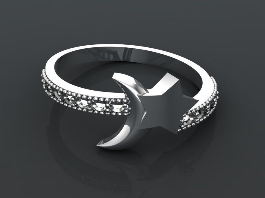 3D Gold Rings Collection Jewelry Models 3D print model_4