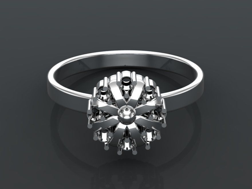 3D Gold Rings Collection Jewelry Models 3D print model_10