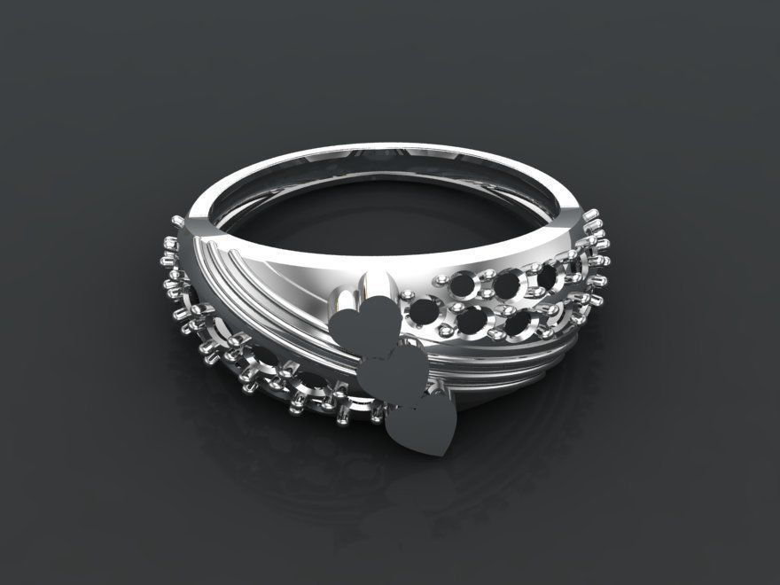 3D Gold Rings Collection Jewelry Models 3D print model_5