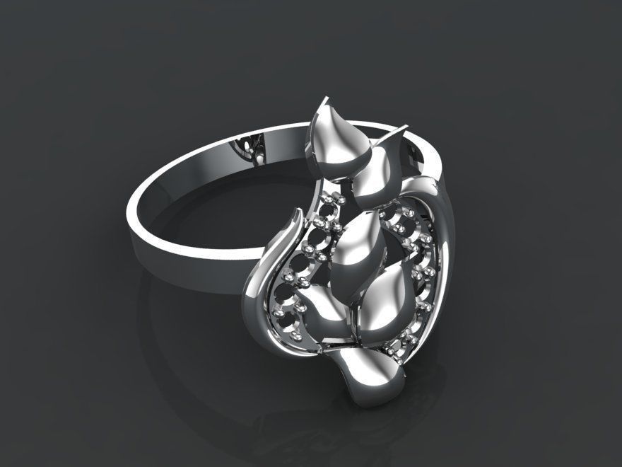 3D Gold Rings Collection Jewelry Models 3D print model_6