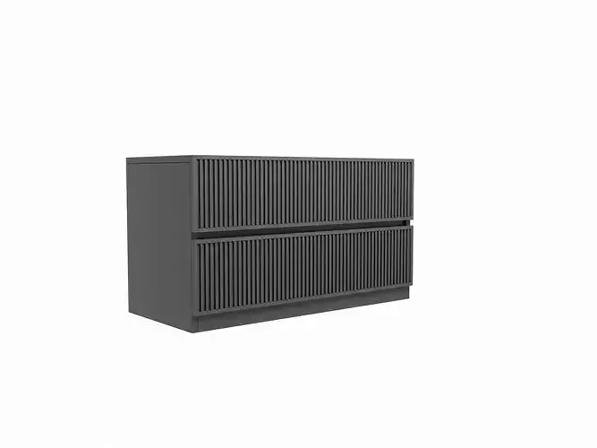 Cabinet dresser with two drawers