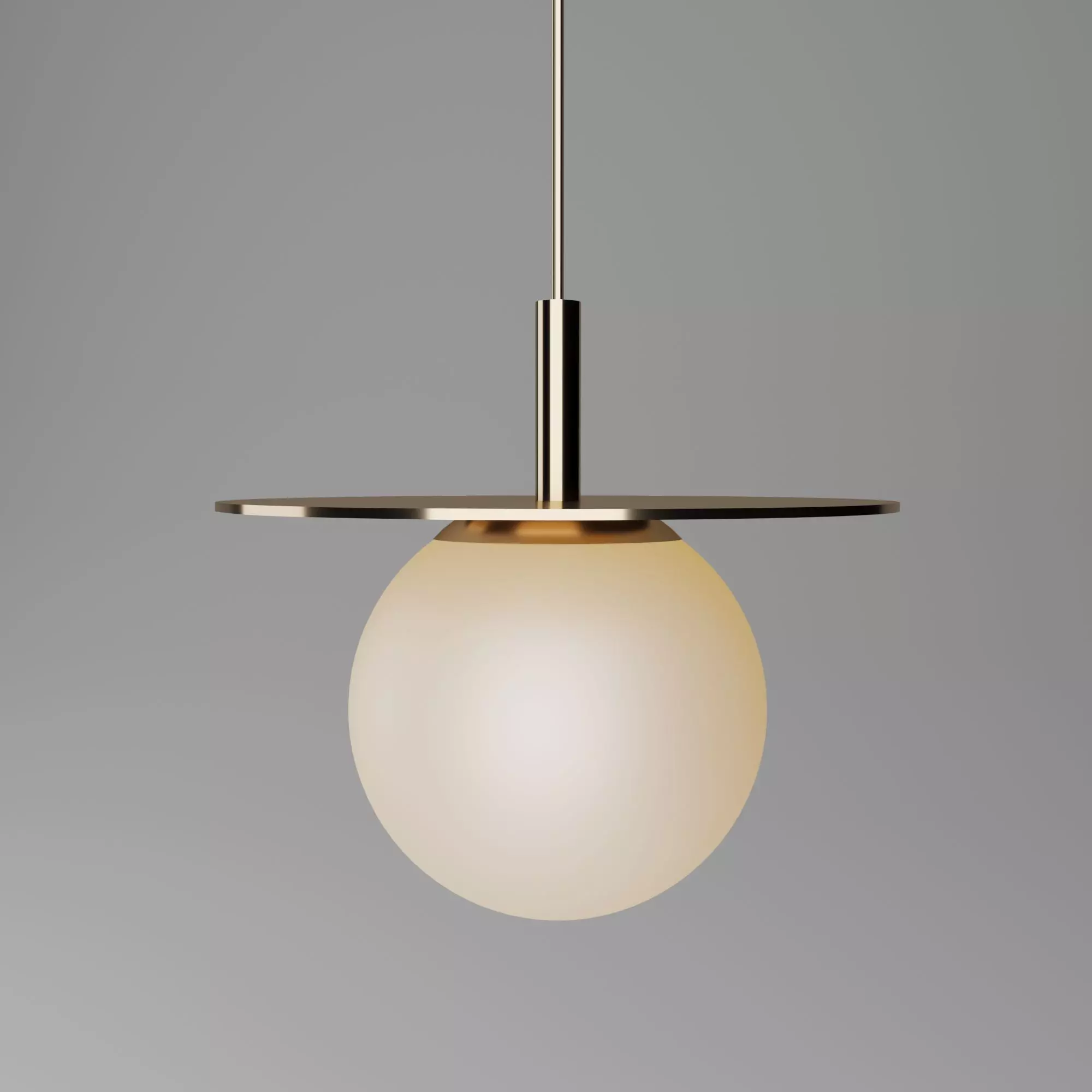 Overhead lamp 3D model_0