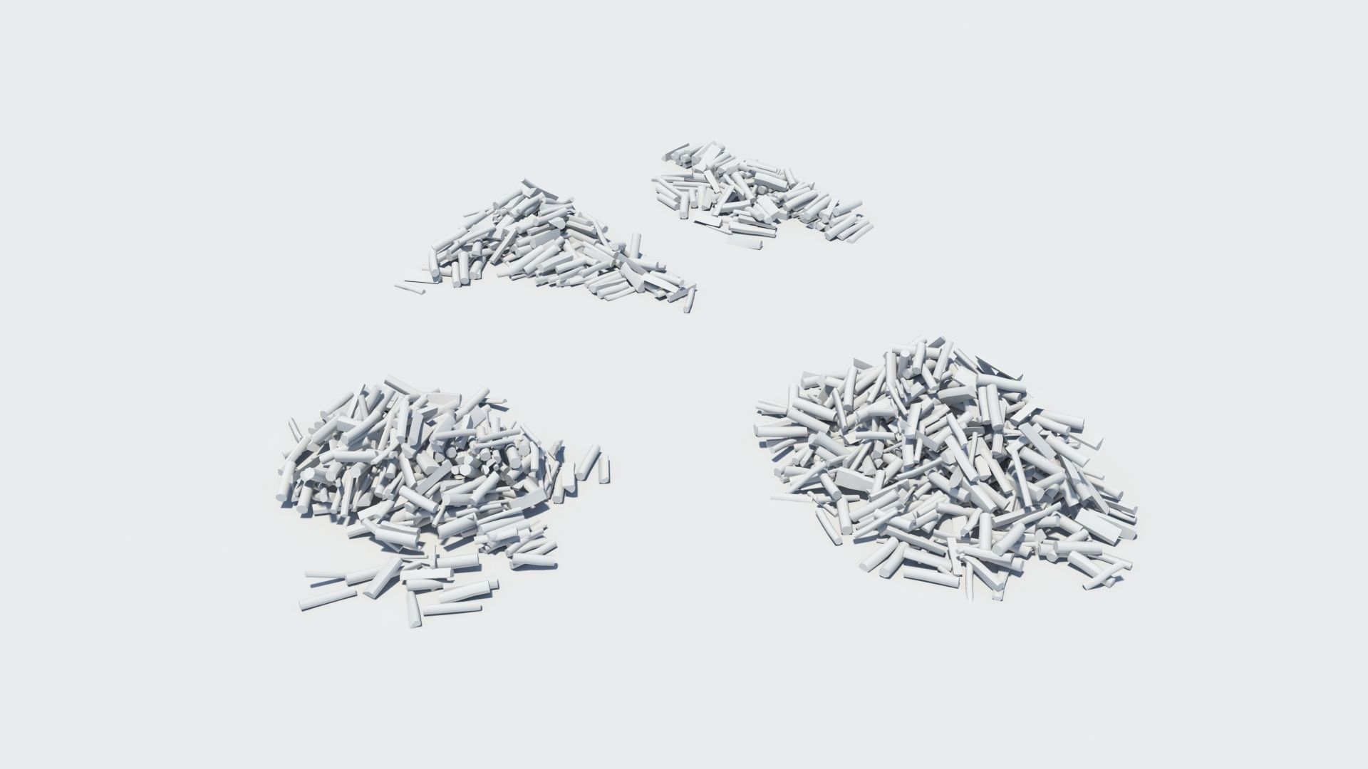 Cut and chopped firewood pack Low-poly 3D model_24