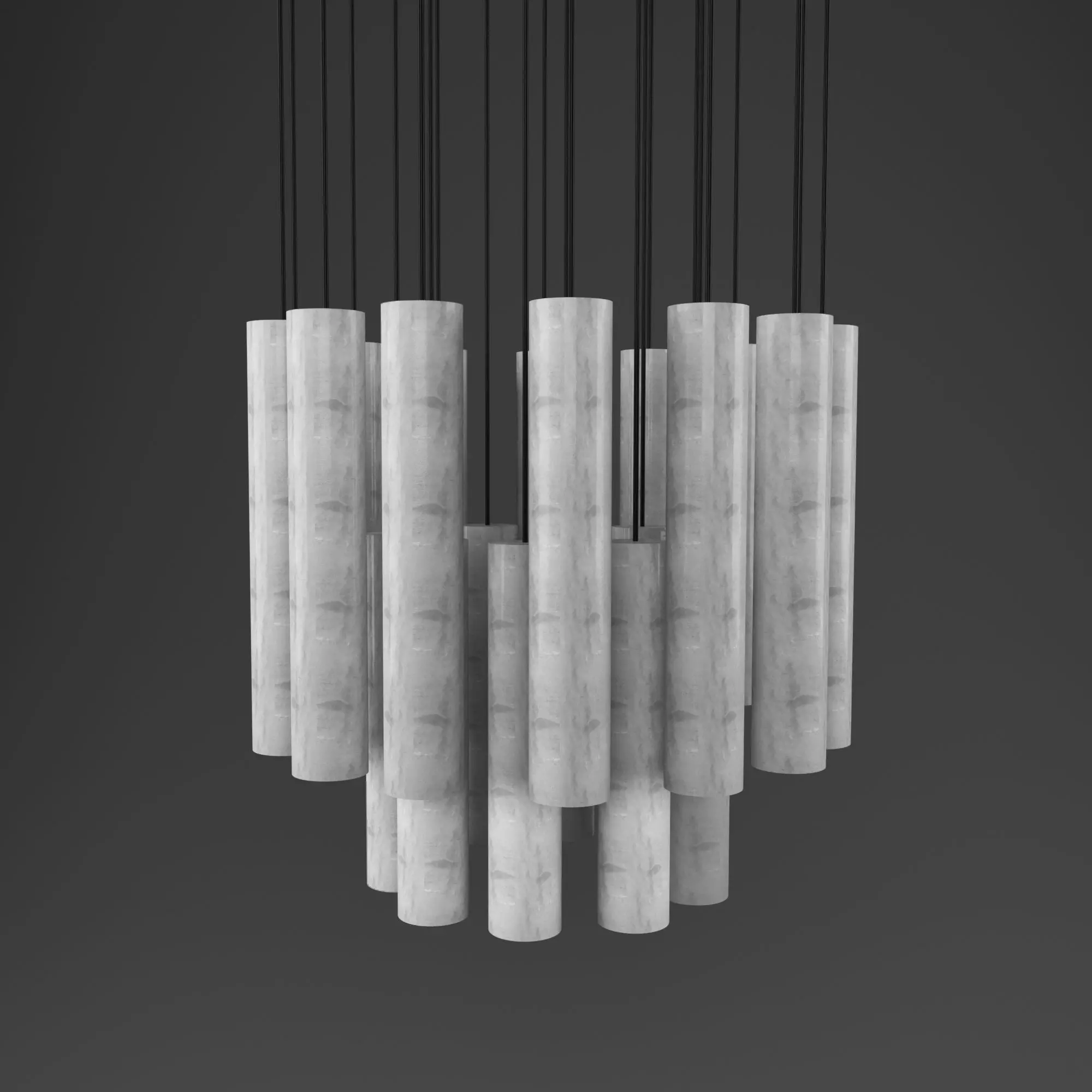 Marble pendant lamp 3D model_0