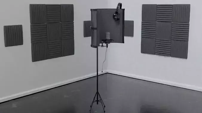 Recording Studio 3D model