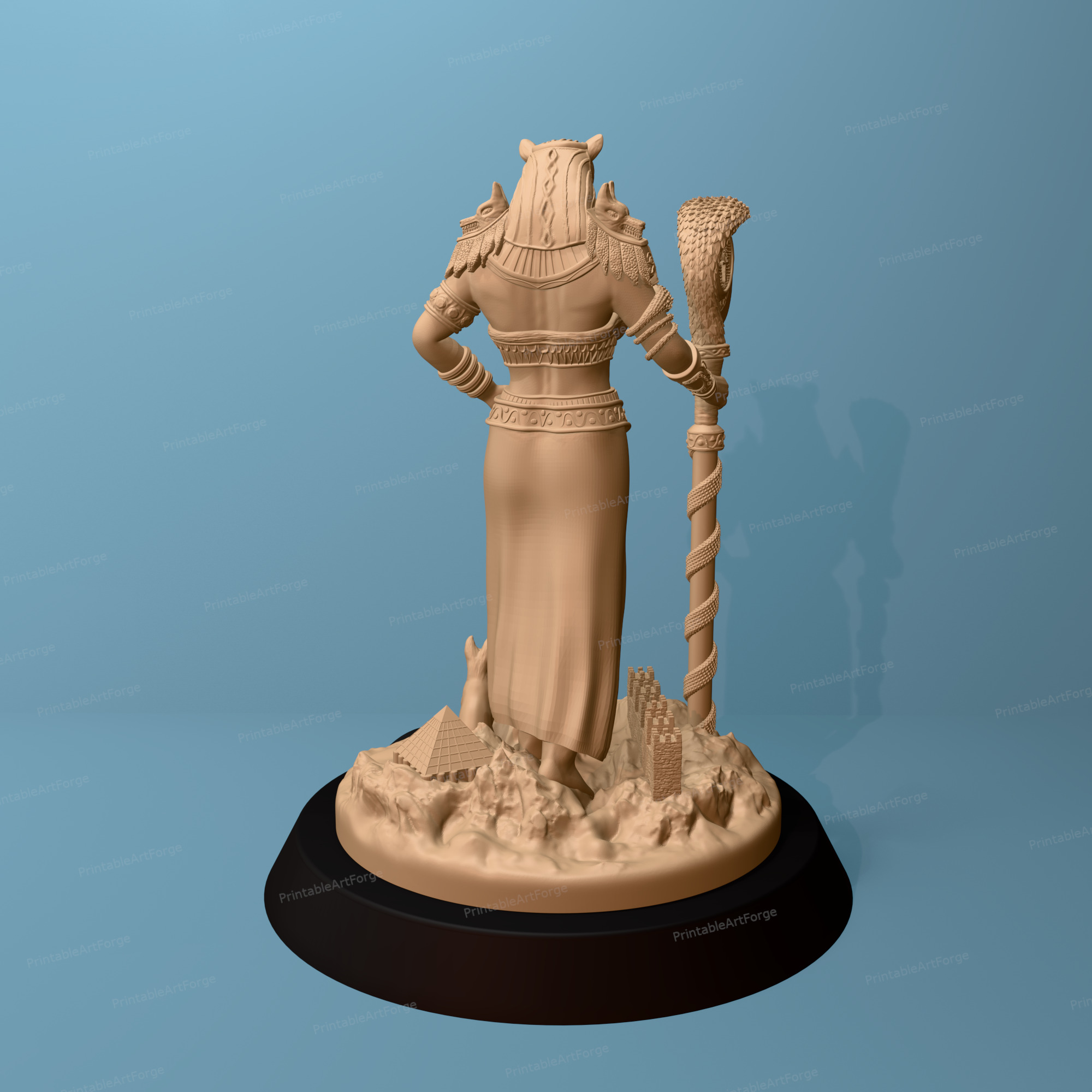 Egyptian God - Bastet 3D print model_2