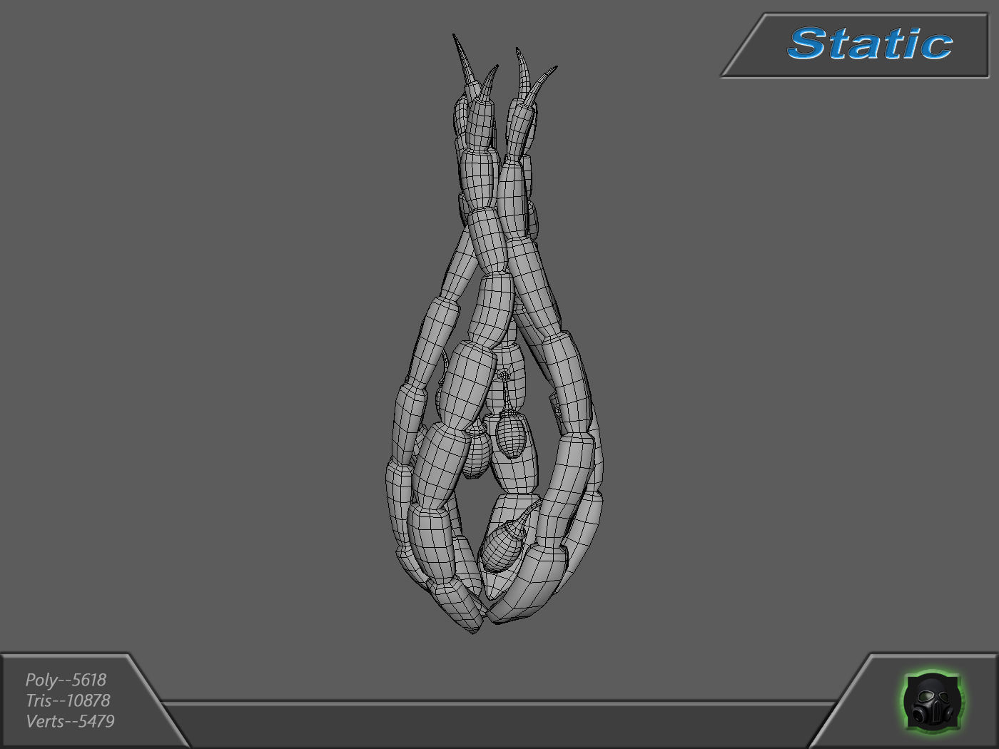 Alien flora - plant 17 Low-poly 3D model_12