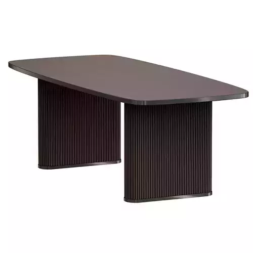 Walton Ribbed Leg Dining Table Crate and Barrel