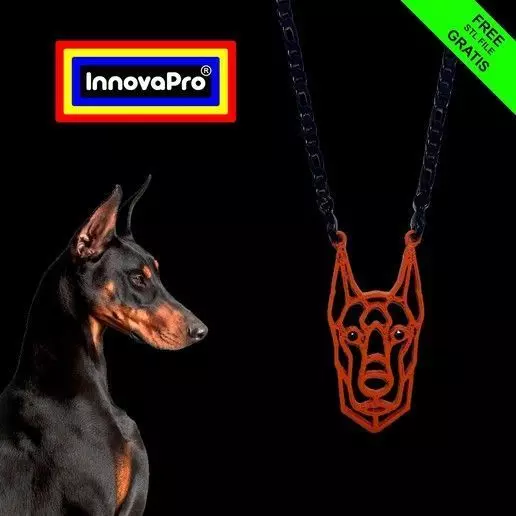 Doberman Pendant Free 3D print model